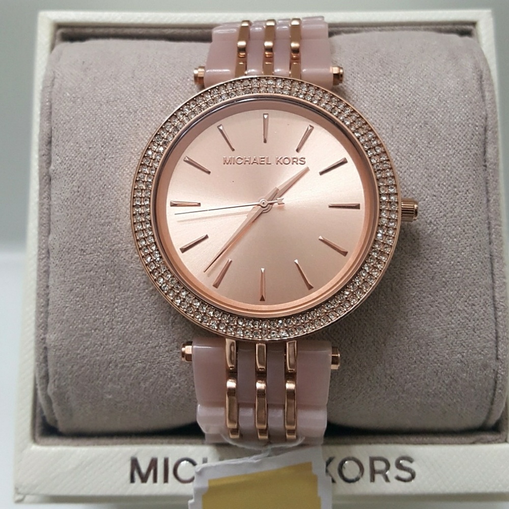 Brand NWT Michael Kors Women's rose pink watch - Picture 8 of 8